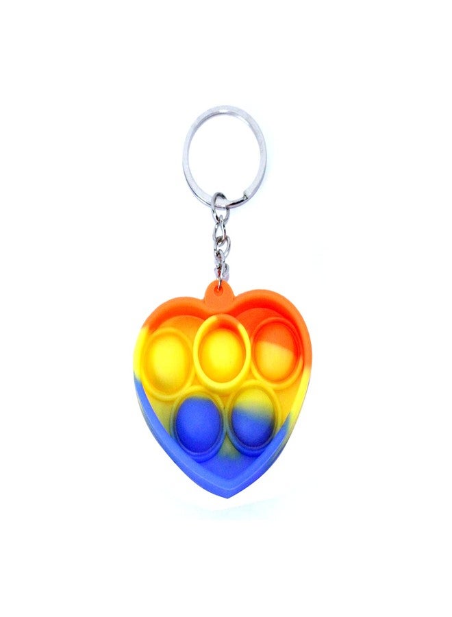 AASA Small Push Pop Bubble Toy Key Chains for Kids and Adults Multicolor Set of 2Pcs - Image 4